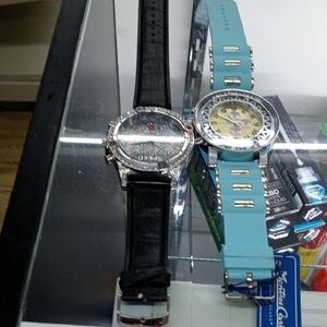 Seiko Black and Silver Men's Watch